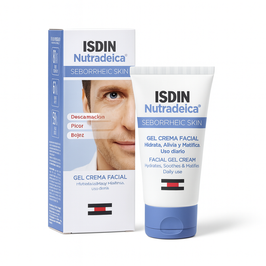 ISDIN Nutradeica Facial Gel-Cream – Gesichtspflege bei seborrhoischer Haut (50 ml)